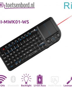 Rii X1 draadloos mini toetsenbord met backlight laser pointer RII MWK01 WS 1