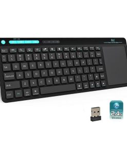 rii k18 plus compact toetsenbord + touchpad backlight met 3 kleuren oplaadbare accu qwerty/us