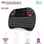 Rii X8 RGB Mini Toetsenbord + 2,5" touchpad + Scrollwiel