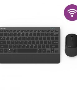 Delux K3300 black with mouse wifi