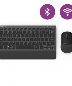 Delux K3300 black with mouse wifi and bluetooth