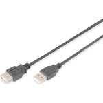 USB Verlengkabel 5m - USB-A Bus (female) naar USB-A (male) - Voor data of voeding